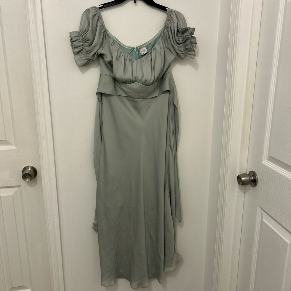 Elegant Green Selfie Leslie Fairy Siren Cottagecore Women's Dress Size Large